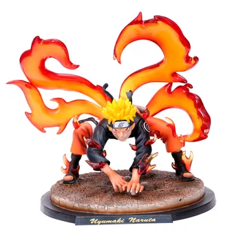 

20cm Naruto GK Nine-tailed Demon Fox Naruto action figure collection model boy Christmas birthday Gift for Children