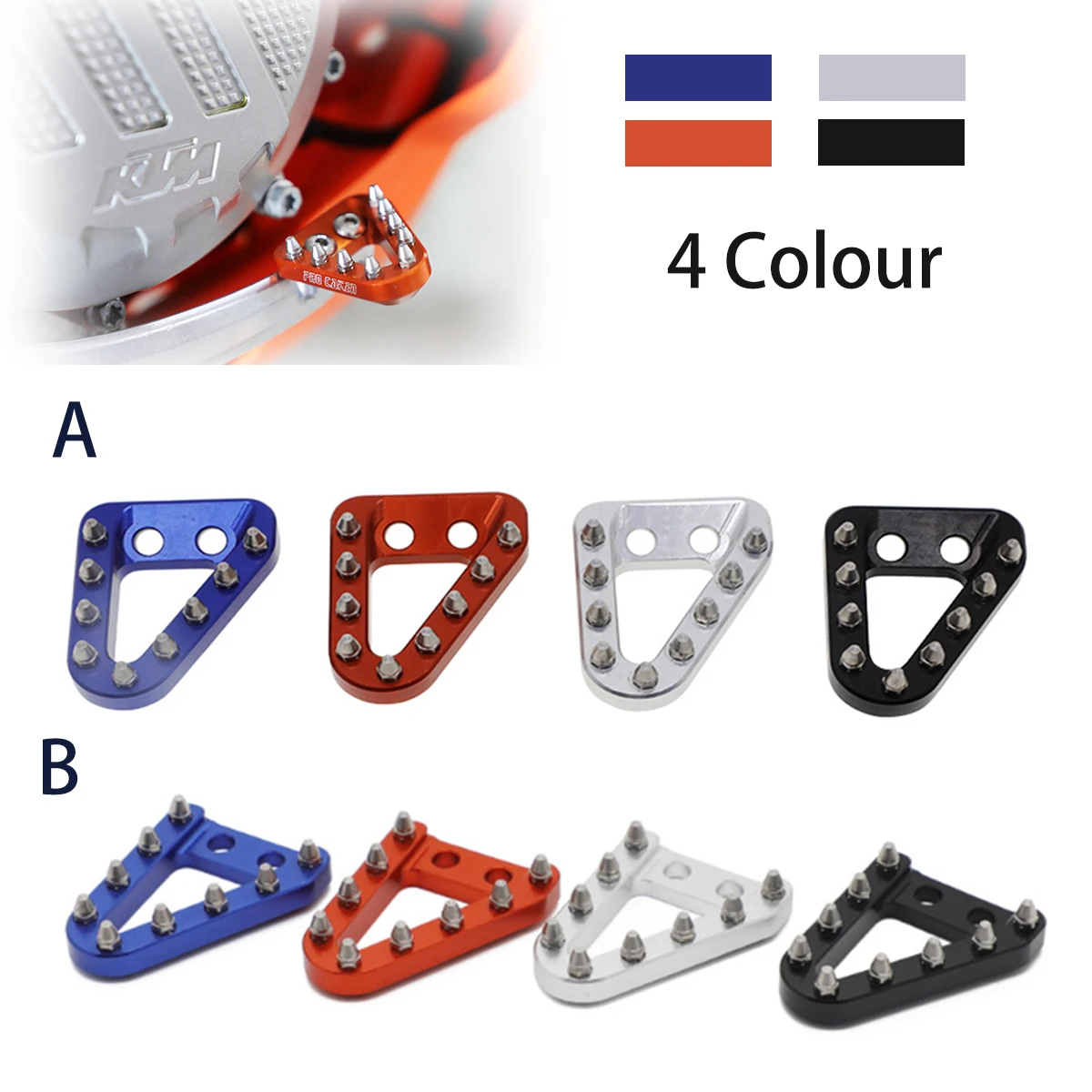 

Rear Brake Pedal Lever Step Plate Tip For KTM SX SXF XC XCF XCW EXC EXCF For GasGas For Husqvarna FC TC FE TE FX TX 2016-2022