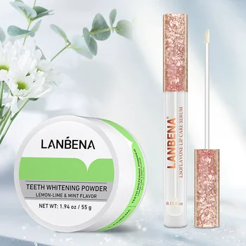 

2PCS/SET Lip Care With Teeth Whitening Powder