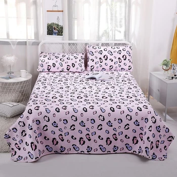 

Bed cover+Pillowcases Leopard Print Bedding set Single/double bed Bedspread Single / multiple Quilt cotton Blanket Bed cover