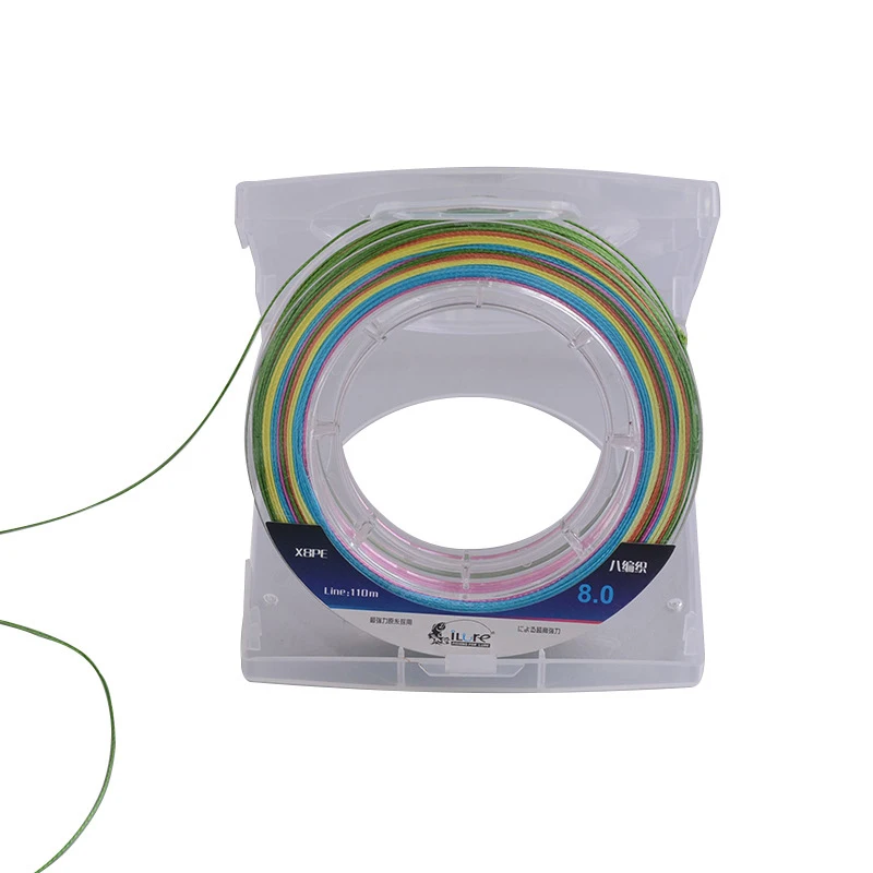 Приманка для ловли карпа 100 м 8 нитей серая/розовая|japan multifilament|8 braidbait line |