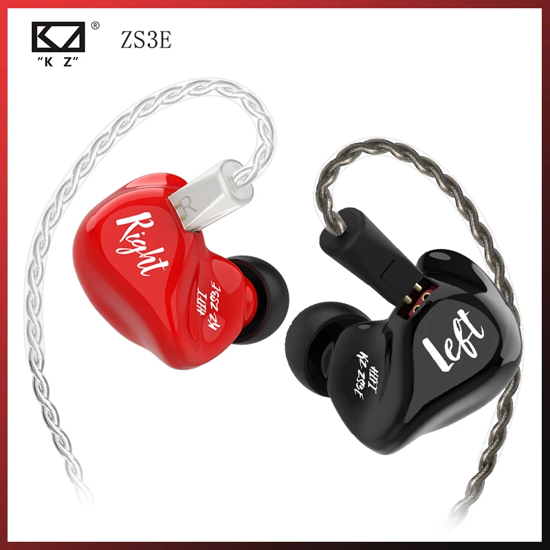 Оригинальные Hi Fi динамические наушники KZ ZS3E спортивные стереонаушники с