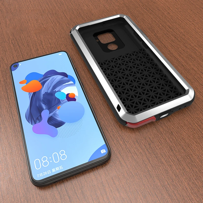 LOVEMEI Powerful Metal Waterproof Case For Huawei Nova 5i Pro Cover ShockProof Full Body Protection Armor Defender Phone Case
