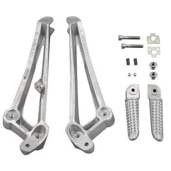 

Motorcycle Rear Passenger Foot Pegs Rests Footrest Brackets Kit for YAMAHA YZF R1 YZFR1 2009 2010 2011 Aluminum Alloy