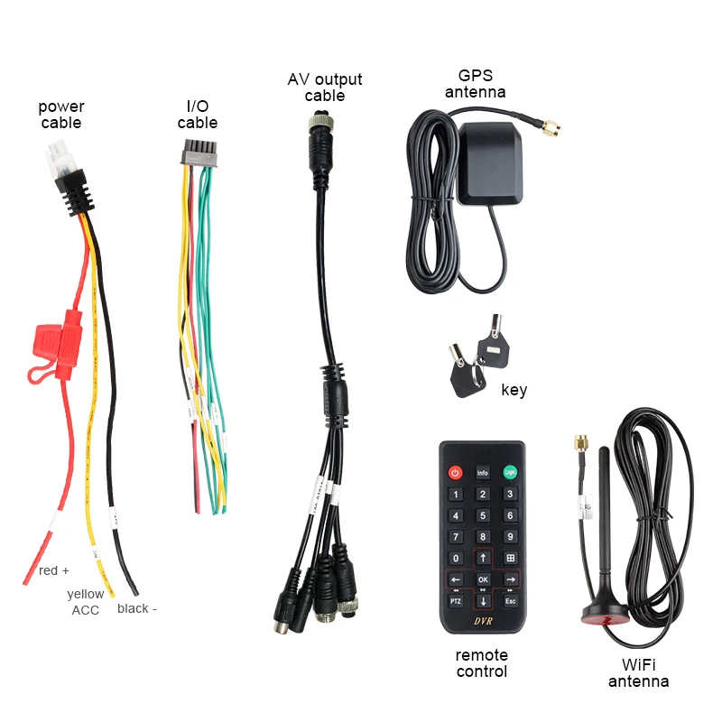 WIFI + GPS 4CH 1080P грузовик DVR Поддержка безопасности Iphone/Andriod 24H удаленный монитор в