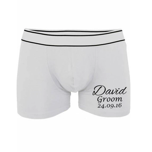 Groom Personalized Underwear & Socks/ Wedding Gift/ Property Of/  Personalized Gift From Bride/ Wedding Day/anniversary Gift/groom Gift 