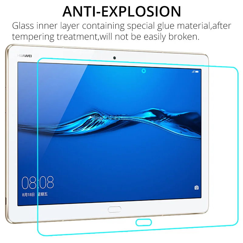 9H Tempered Glass for Huawei Mediapad M3 Lite 10 10.1 inch BAH-W09 BAH-AL00 Screen Protector for Huawei M3 Lite 10 Glass Film 6