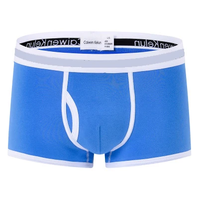 White-Blue Подгоняйте ваш логотип Pantalones cortos hombres ropa interior transpirable suave de los boxeadores de los hombres de boxer shorts - Цвет: White-Blue
