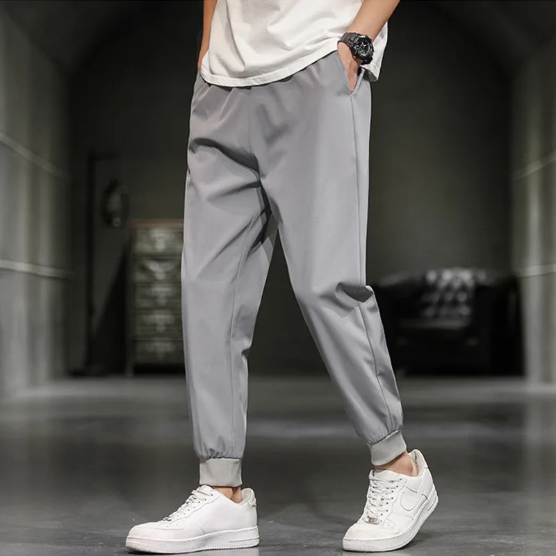 Men Pants Joggers Sweatpants Mens 2021 Spring New Streetwear Pants Fitness Clothing Fashion Summer Casual ankle banded Pant Men