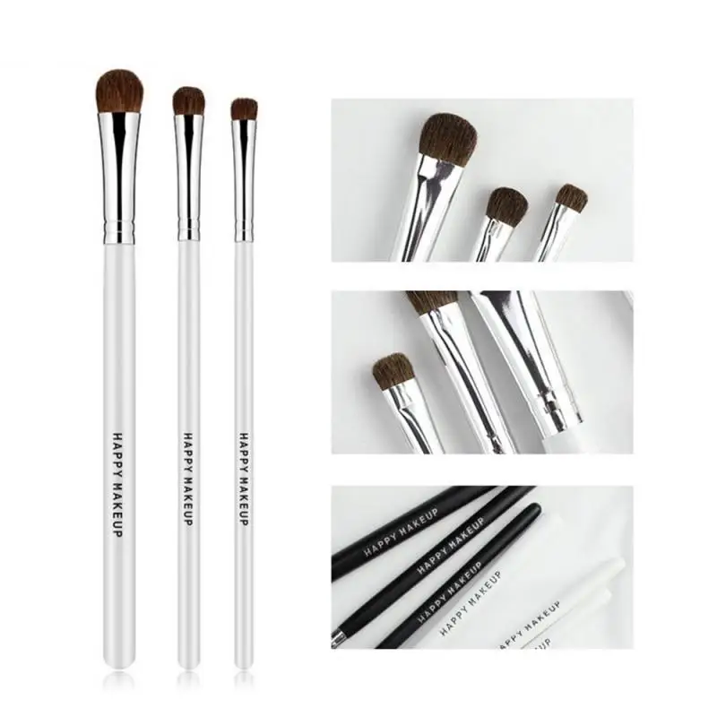 HappyMakeup 3 шт. кисточка для бровей Набор кистей подводка глаз с ресницами губами