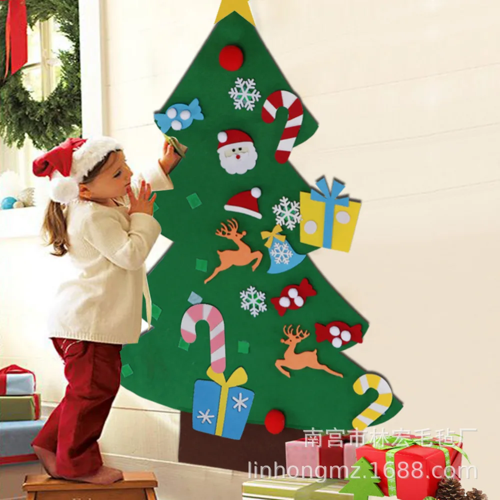 

Felt Stereo Christmas Tree Christmas Pendants Children DIY Educational Handmade Christmas Tree