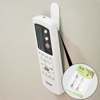 

4Pcs White Hooks ABS Sticky Key Hook Set TV Air Conditioner Remote Control Key Practical Wall Storage Holder Strong Hanger