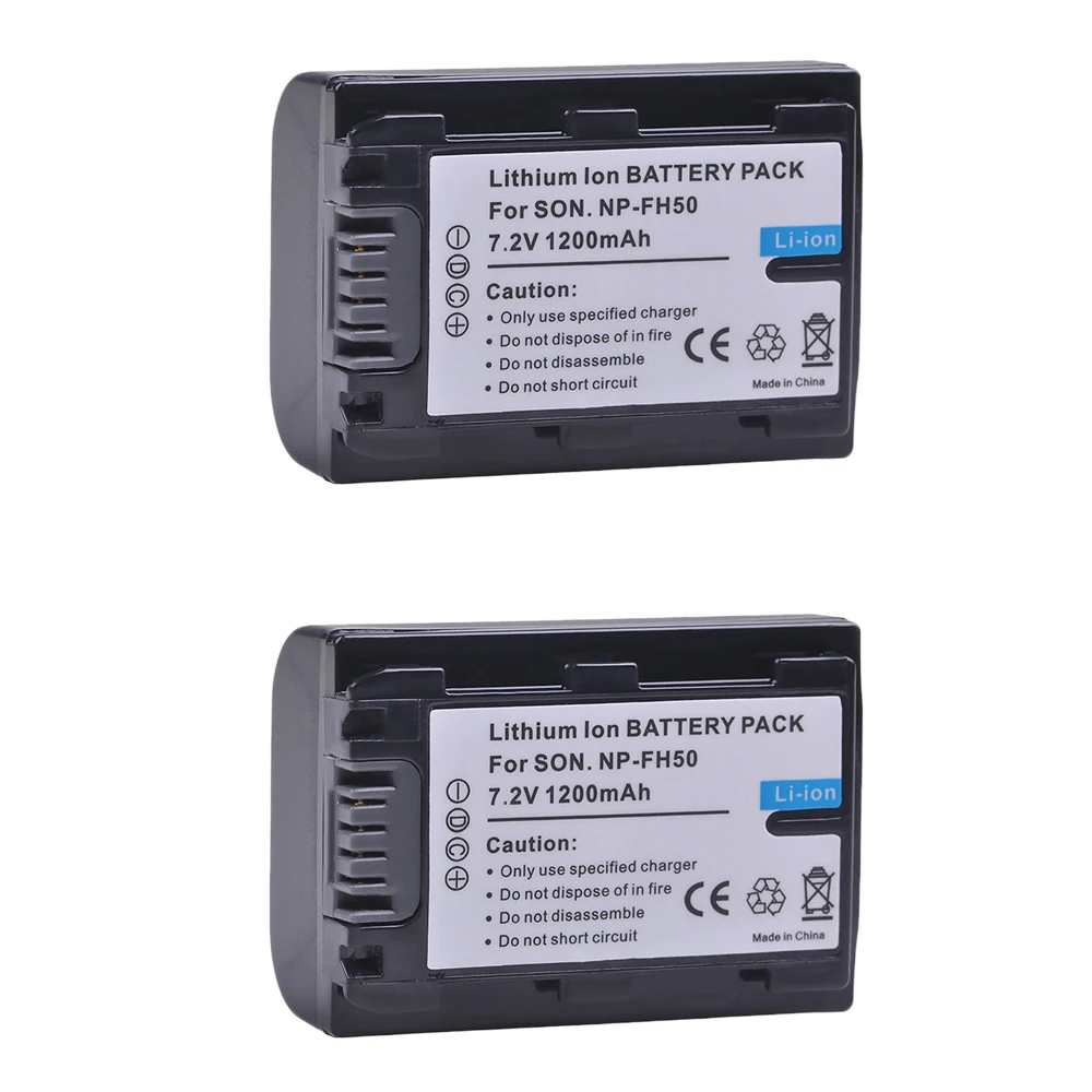 

NP-FH50 NPFH50 Battery for Sony NP-FH30 NP-FH40 NP-FH70 NP-FH100 and DSC-HX1 HX100V HX200 HX200V DSLR-A230 A290 A330