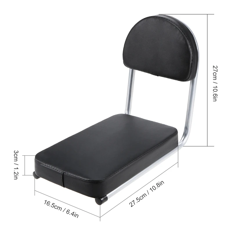 

Children's Bike Seat Bike Rear Seat Kid Bicycle Bike Rear Handrail Armrest Child Carrier Bike Back Seat Soft Cushion Rear Rack S