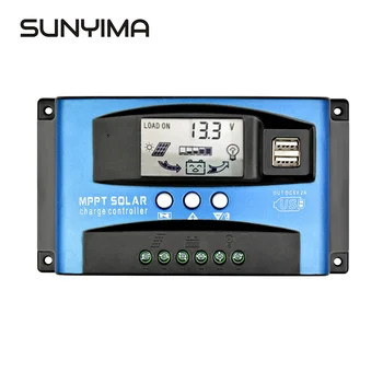 

SUNYIMA 12V 24V 60A 30A MPPT Intelligent Solar Controller Auto Focus Solar Panel Battery Cells Regulator Charger