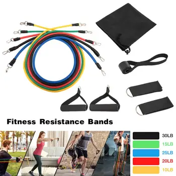 

Hot Sale Yoga Resistance Bands Training Exercise Yoga Tubes Pull Rope Expander Elastic Bands Fitness Training Workout
