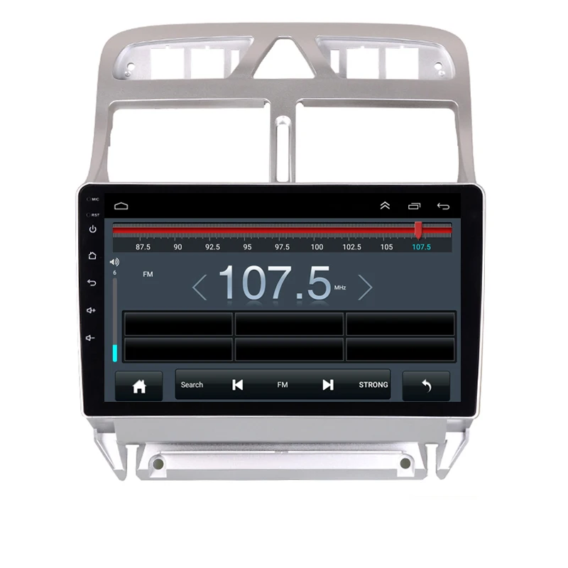 Discount Android 9.1 Car DVD Multimedia Player GPS Navigation For peugeot 307  2004 to 2013 with bluetooth built in wifi 2G RAM 32G ROM 21