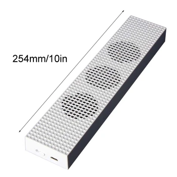 

For -Xbox One S Built-in Adjustable Micro USB Connection Cooler with 3 Fans X7JC