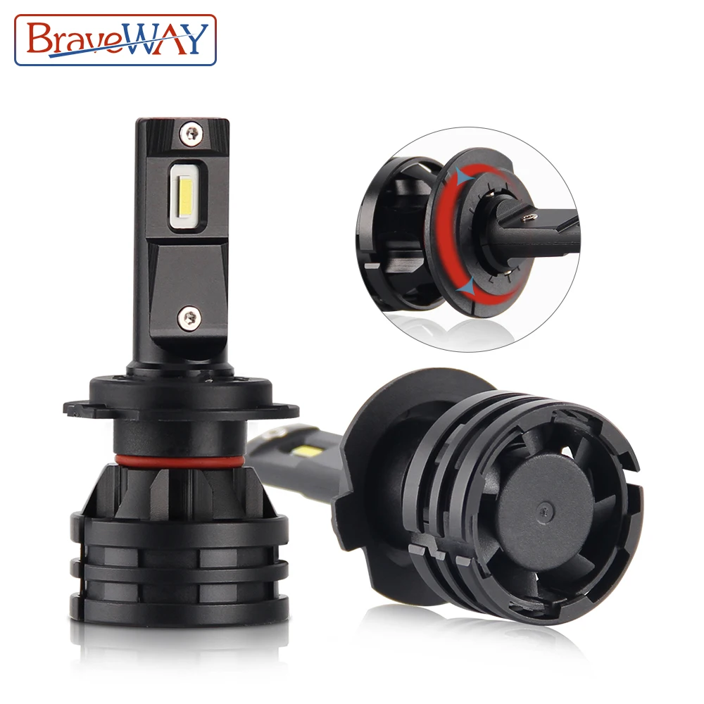 BraveWay 16000LM 6500K 12V H1 H4 H7 H11 9005 HB3 9006 HB4 светодиодный фар автомобиля лампы авто светодиодный лампы светодиодный фары для мотоцикла