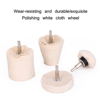 

TIOODRE Buffing Pad T-Type Cotton Pad Polishing Mop Buffing Wheel Pad Kit Automobiles Motorcycles Abrasive Tools Multi-Purpose