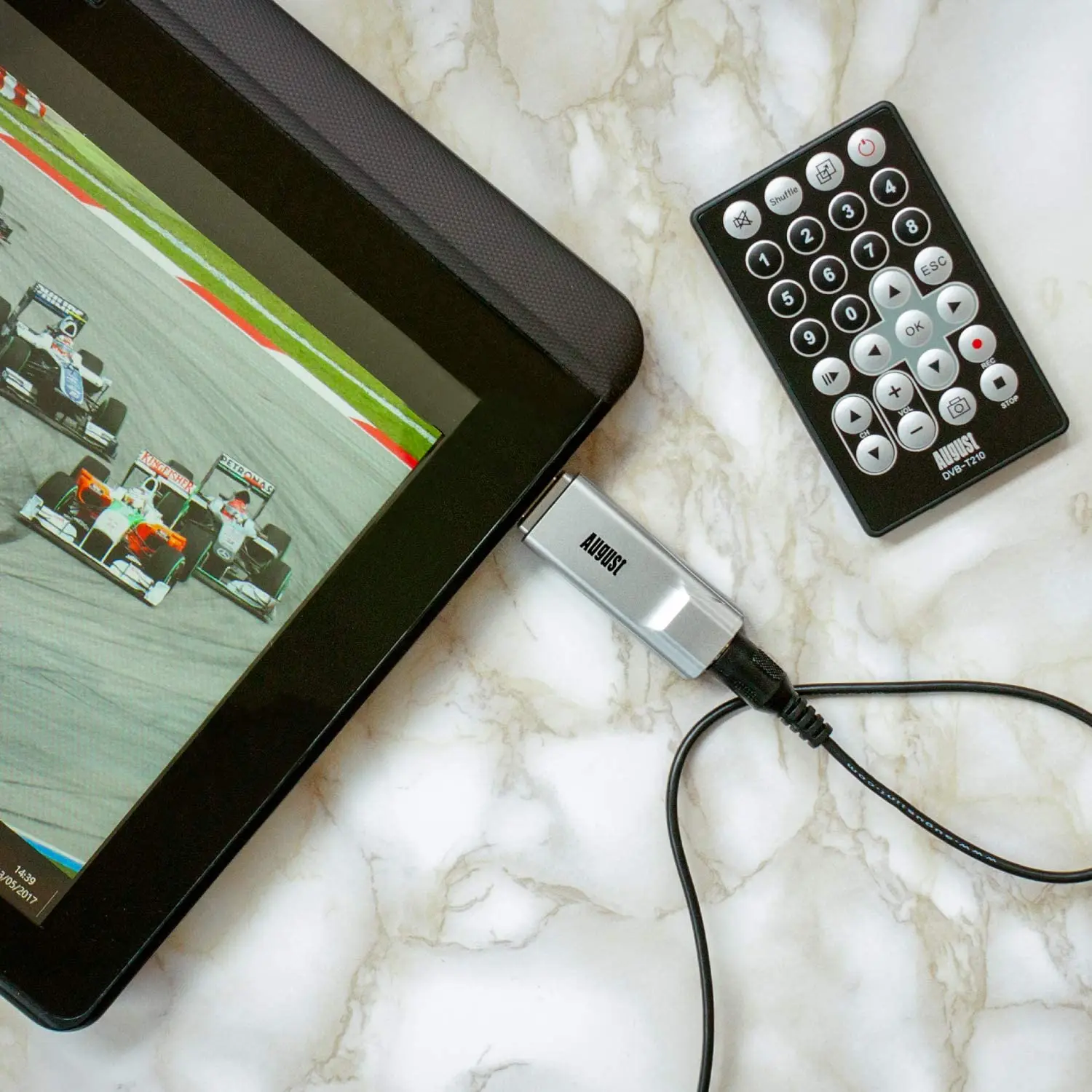 August DVB T210 USB freew evihd TV тюнер часы цифровое телевидение в Full HD на ноутбуках и