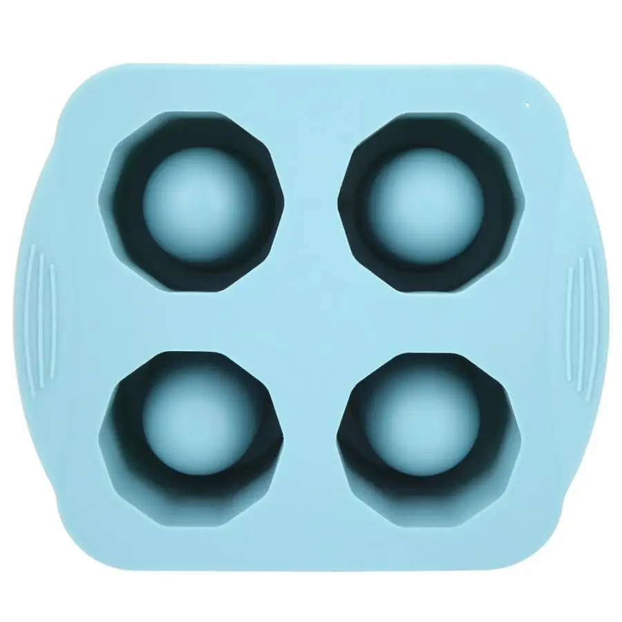 Ice Cream Tools Silicone Blue Household Maker Mold 4 Grids Small Tray s Whiskey Party Bar | Дом и сад
