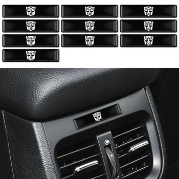 

10PCS 3D Car Styling Decorative Epoxy Resin Emblem Badge Sticker Decals For Transformers Autobot Decepticons Auto Accessories