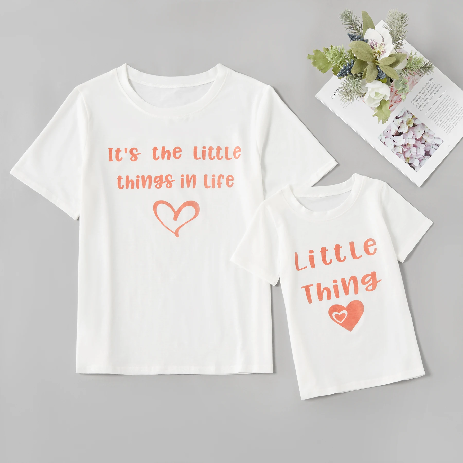 Patpat New Summer Love Print Pattern White Tops For Mom And Meshort Sleeve White T Shirts Matching Family Outfits Aliexpress