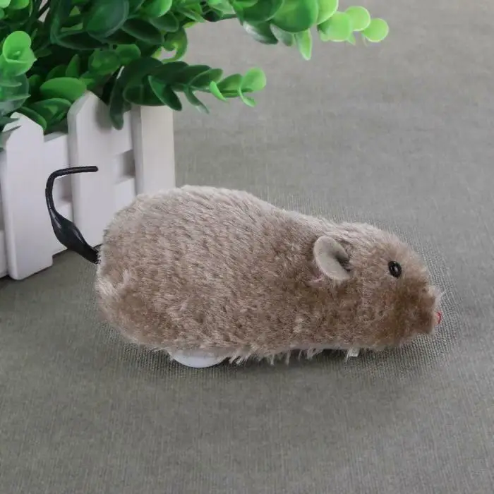 Милый питомец, 3 шт., кошки, собаки, играющие заводная пружинная игрушечная плюшевая мышь, механическая крыса P666