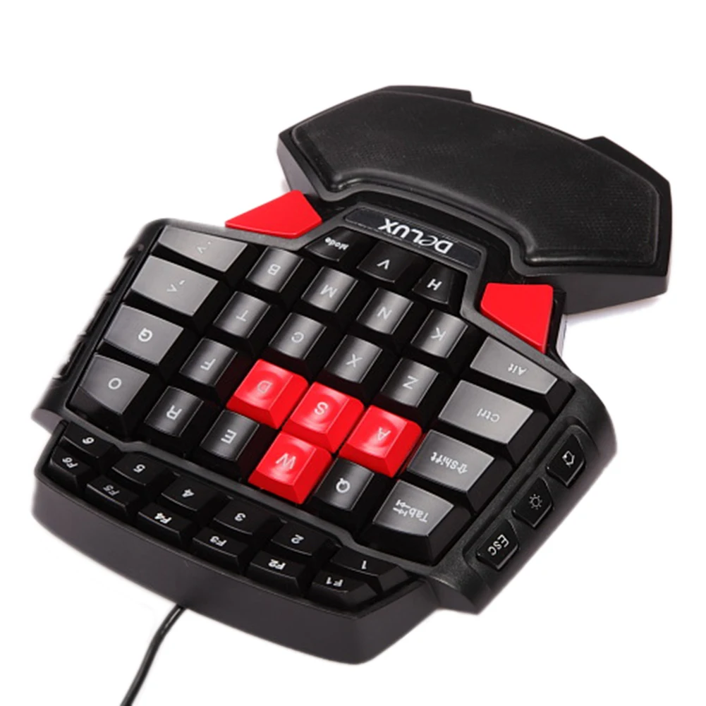 Клавиатура 47-ключ одной рукой Gaming Keyboard Профессиональный Один/одной рукой USB Проводная Esport игровая клавиатура для геймера