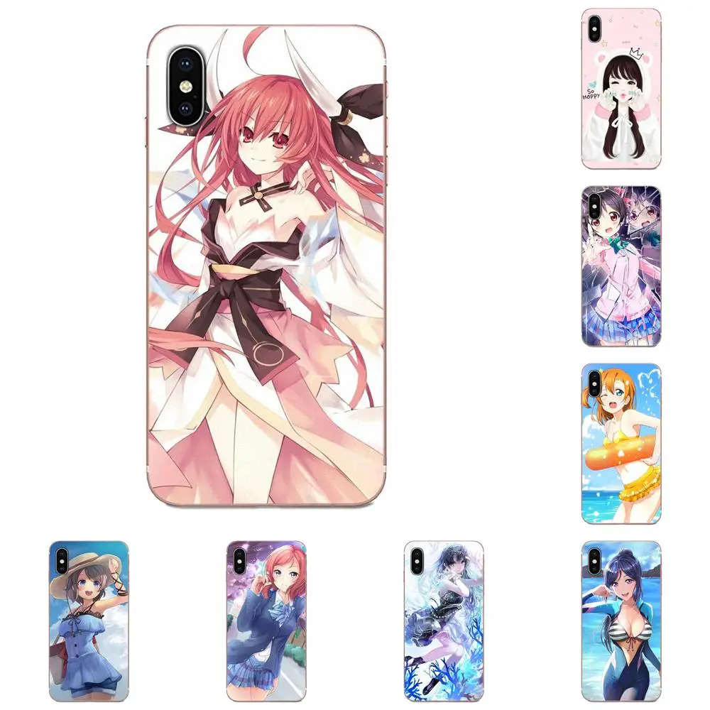 Пикантные Love Live аниме для девочек милые носки huawei Honor Коврики 7 7A 8 9 10 20 V8 V9 V10 G Lite Play
