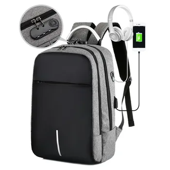 

Men's And Women's General Backpack Anti Theft Lock Backpack USB Charging Backpack Multi Functional Business Computer Backpack