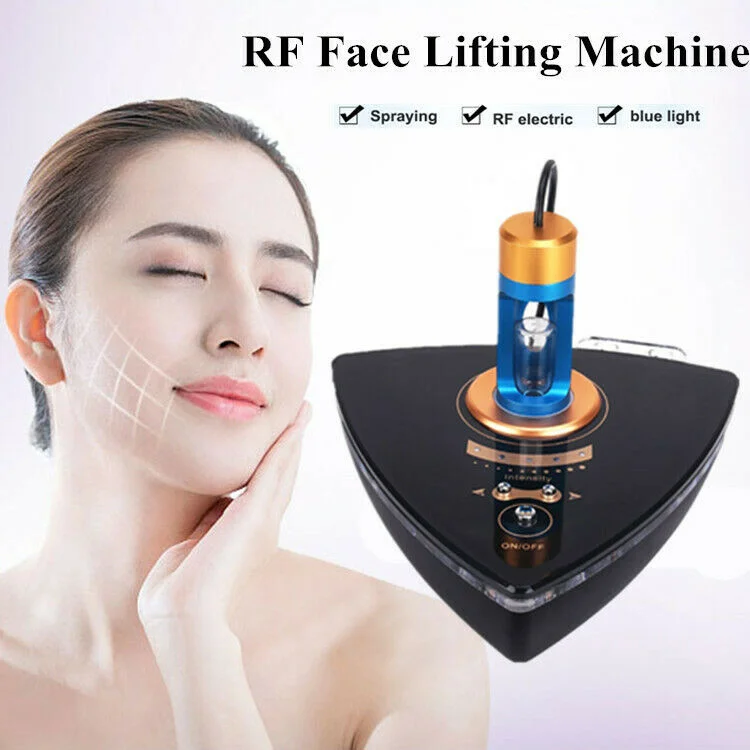 

Homeuse rf beauty machine skin tightening wrinkle removal nano mist sprayer blue light facial lifting anti-aging skin care tools