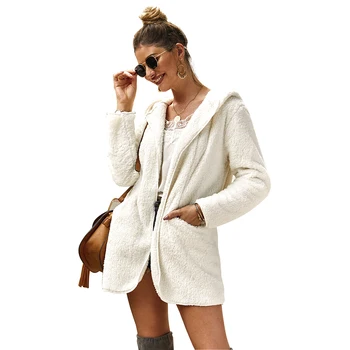 

Fashion Women Jacket and Coat Casual Autumn Winter Warm Top Long Sleeve Hooded Cardigan Coats Streetwear