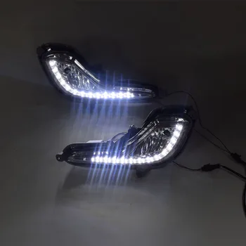 

Car styling For Accent LED DRL For Accent led fog lamps daytime running lights High brightness guide LED DRL