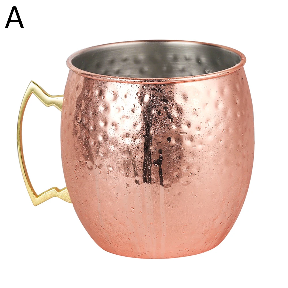 L 5000ml A 1pc 550 мл, 1/4 шт, 18 унций, забитая медь, покрытая медным покрытием, кружка, кружка для пива, кофейная чашка, кружка с медным покрытием, чашки для путешествий - Цвет: L 5000ml A 1pc