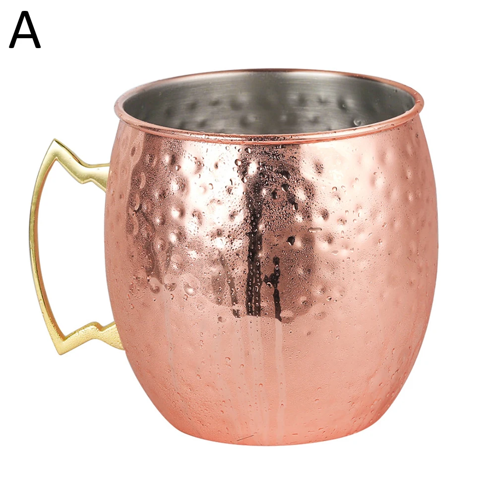 550 мл, 1/4 шт, 18 унций, забитая медь, покрытая медным покрытием, кружка, кружка для пива, кофейная чашка, кружка с медным покрытием, чашки для путешествий - Цвет: L 5000ml A 1pc