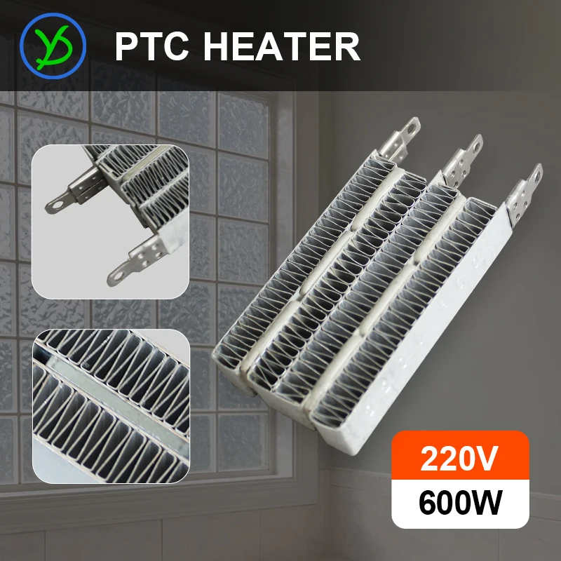 220V 600W PTC ceramic air heater heating apparatus element 72B2 94*44*16mm