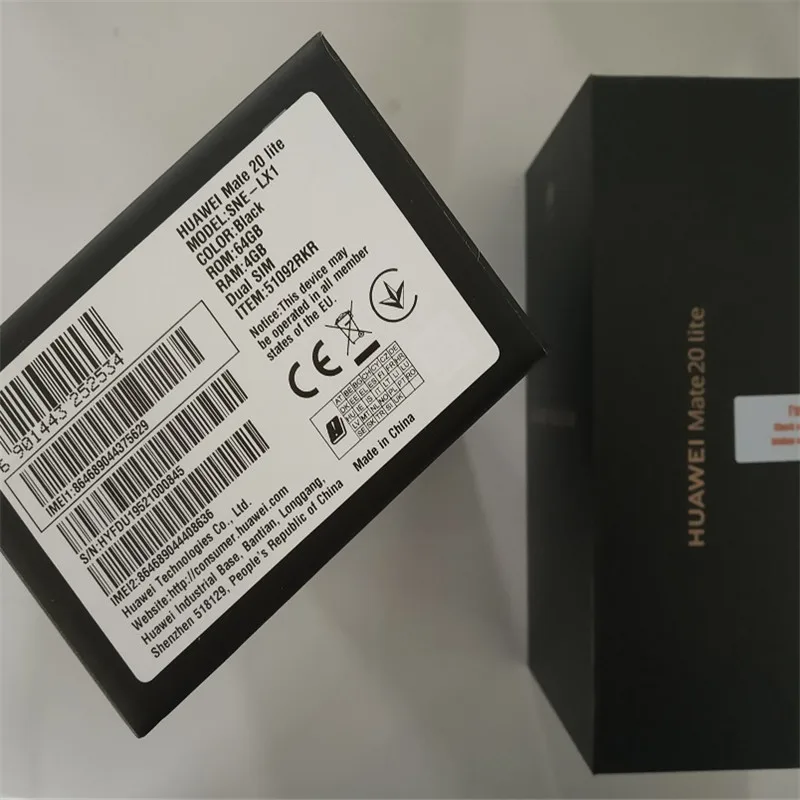 Смартфон huawei mate 20 Lite с глобальной версией, 4 ГБ, 64 ГБ, 6,3 дюйма, четыре AI камеры, 24 МП, 3750 мАч, отпечаток пальца