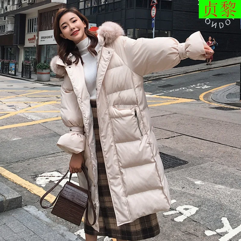 

Dongdaemun Loose-Fit Versatile down Jacket Cotton-padded Clothes 2018 Winter New Style WOMEN'S Dress Korean-style Mid-length Thi