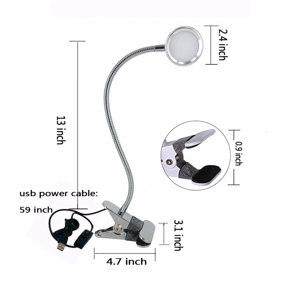 Настольная Светодиодная лампа для чтения Энергоэффективный светильник с