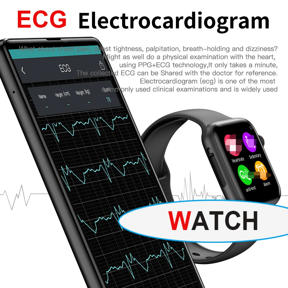 Iwo 8 pro lite Series 5 Смарт часы ЭКГ сердечного ритма умные часы для мужчин Reloj Inteligente для Android IWO 8 9 10