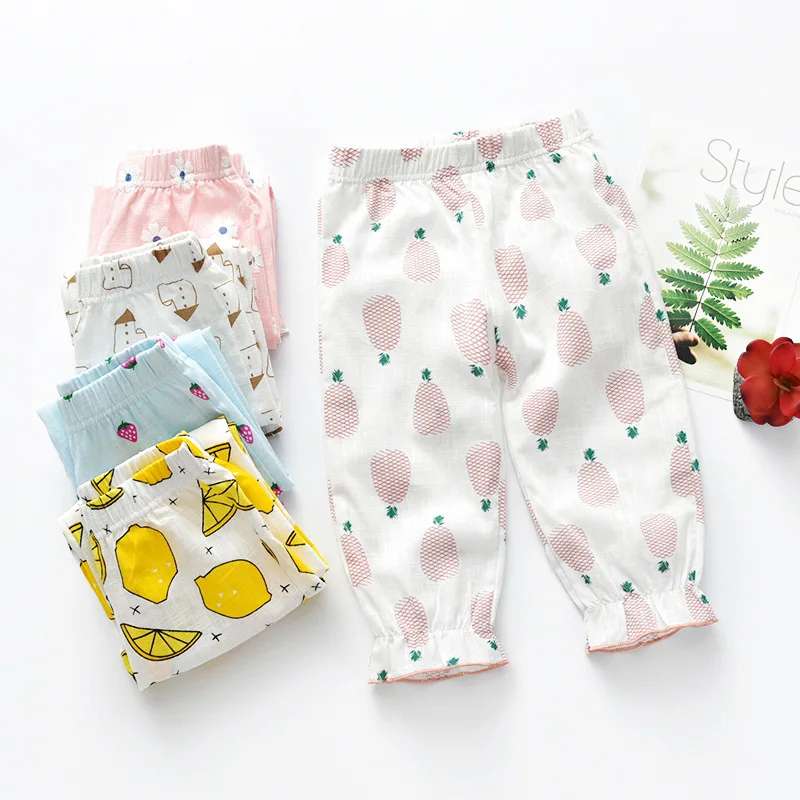 

Children's Wear 2019 Female Baby Summer Thin Section Boys and Girls Anti-mosquito Pants Cotton Pajamas Children's Bloomers Pants