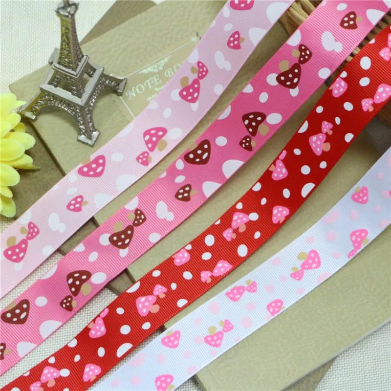 

2.5cm One Yard Christmas Ribbons for Crafts DIY Sewing Accessories Trim Ribbon Birthday Party Ribbon Decoration Cartoon Ribbon