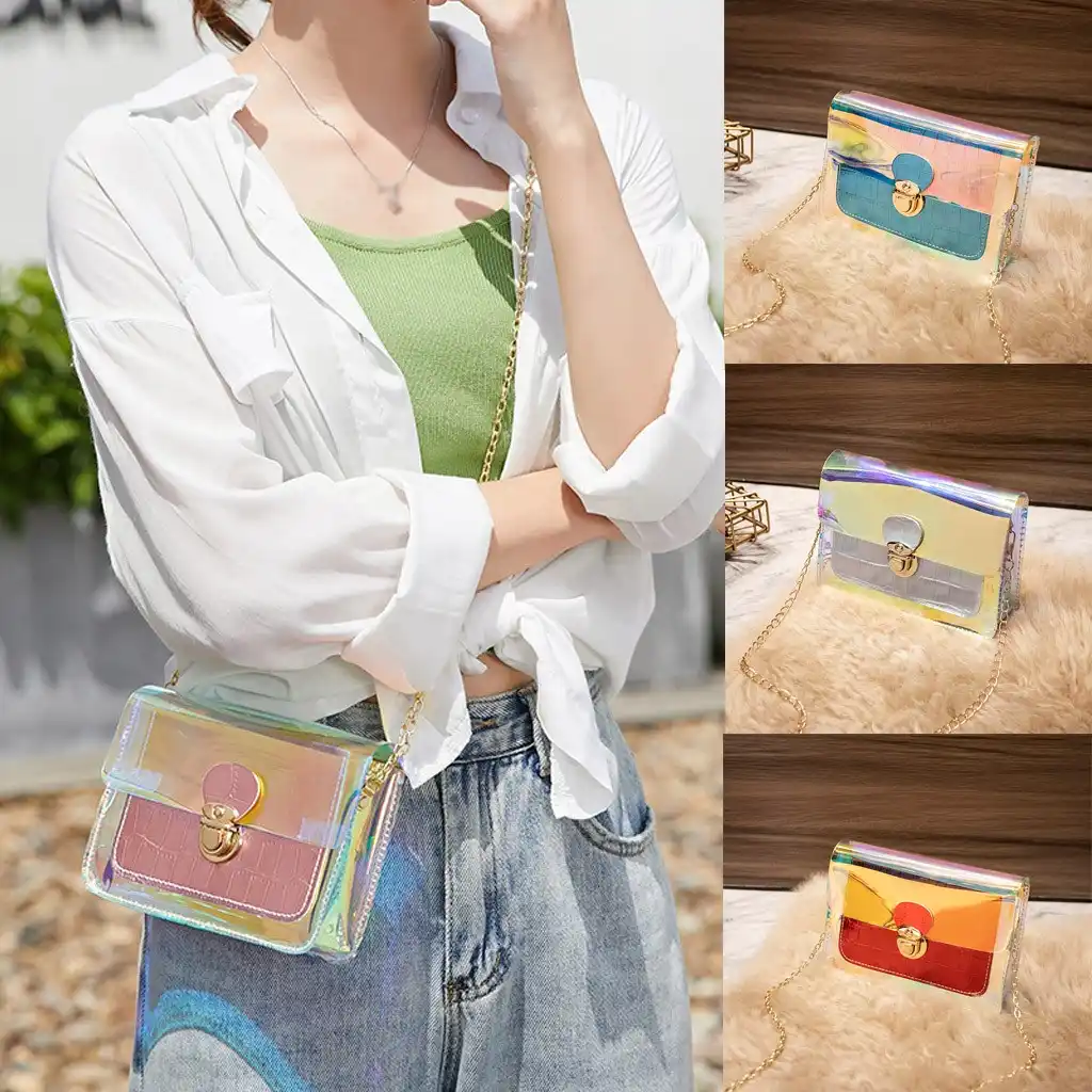 plastic cross body bag