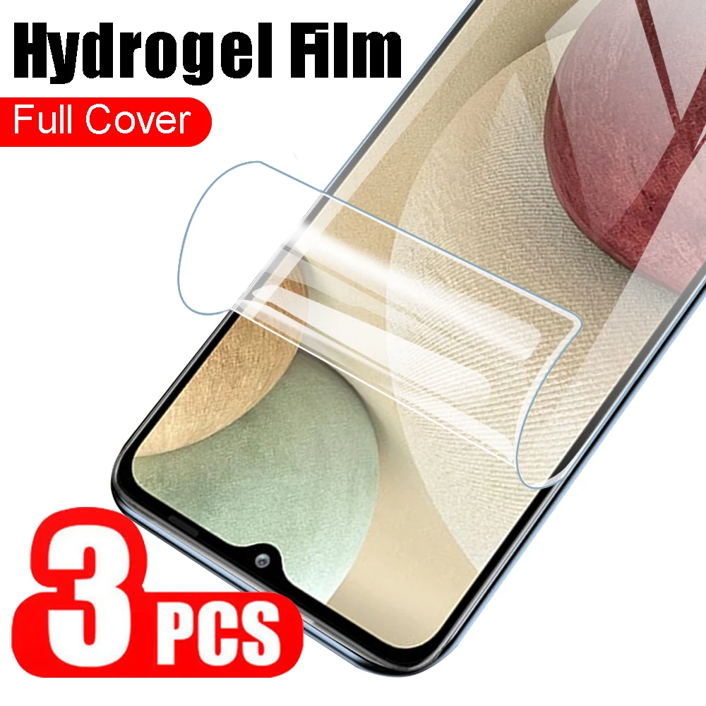 3 Pcs Hydrogel Protector For Samsung Galaxy A12/a11 phone Screen Protective soft film for samsung a12 Film Not Glass | Мобильные