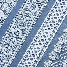 Новинка, 7 ярдов, высокое качество, красивое кружево, лента, тесьма, кружевная отделка, сделай сам, вышитые для шитья, украшения, африканская кружевная ткань