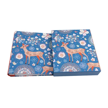 

4D 6 inch 200 Page Sika Deer Plastic Photo Album Insert Box Interstitial Photo Album Children Family Lovers Wedding Memory Book
