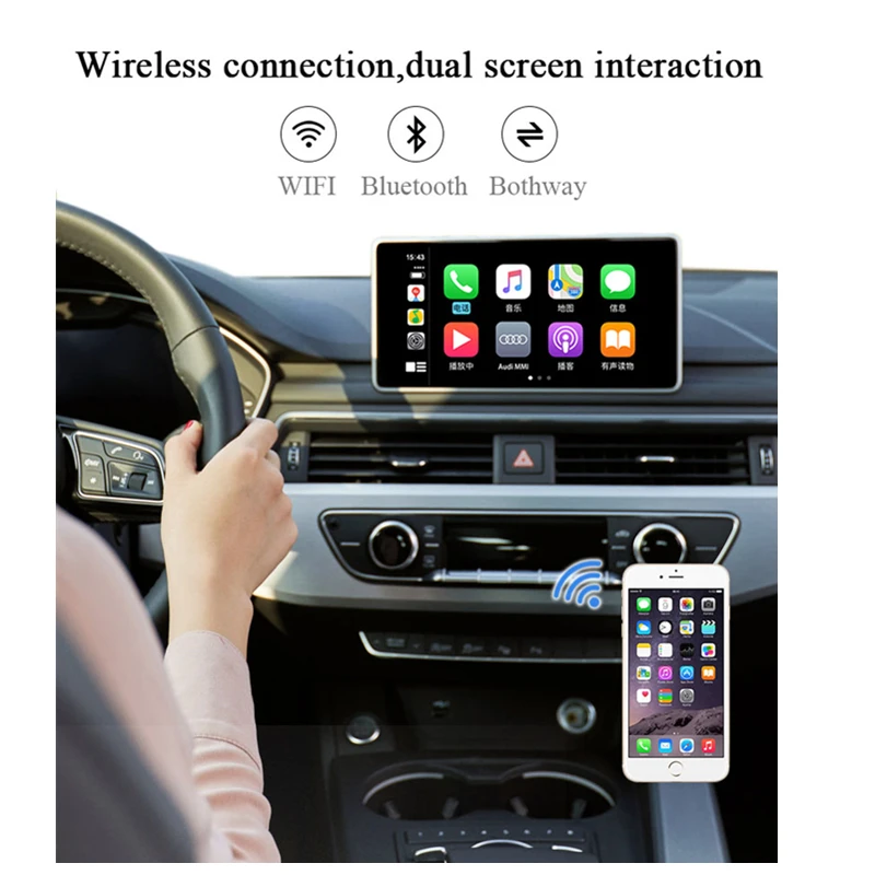 автомобильный телевизор авто Carplay беспроводной игровой набор Carlinkit Smart Link для Apple