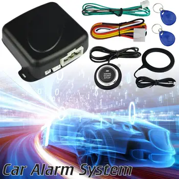 

Car Accessory Anti-theft System Engine Push Start Button Stop RFID Lock Ignition Switch Keyless Entry Immobilizer Burglar Alarm